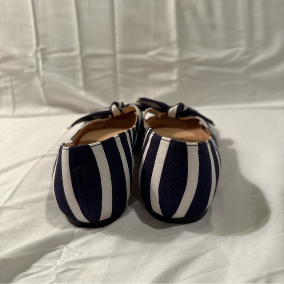 JCrew Navy & White striped shoes 👠 - Picture 5 of 7